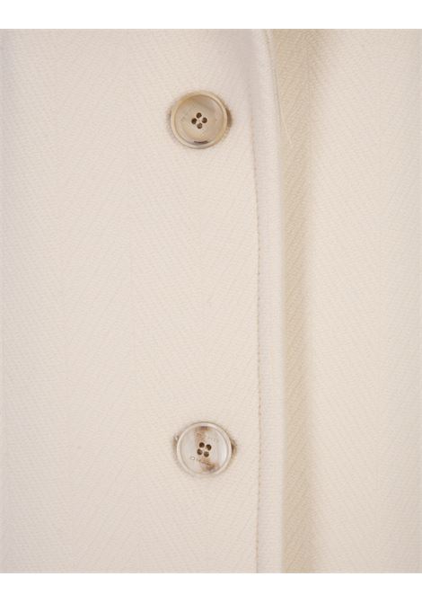 White Wool Single-Breasted Coat ETRO | 11406-0493990