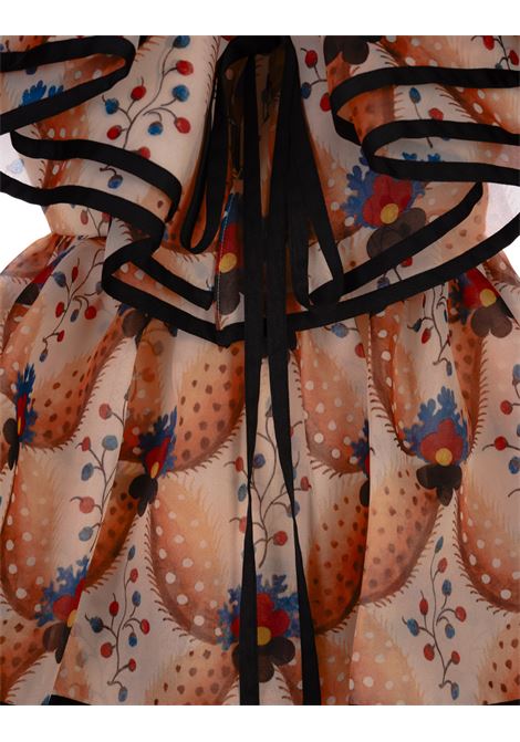 Orange Mini Dress With Ruffles ETRO | 11652-5066750