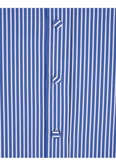 Navy Blue Striped Shirt With Etro Logo ETRO | 11720-3880200