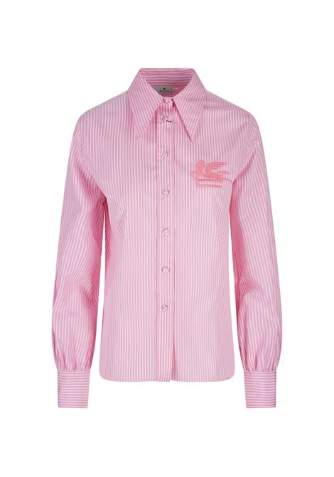 Pink Striped Shirt With Etro Logo ETRO | 11720-3880650