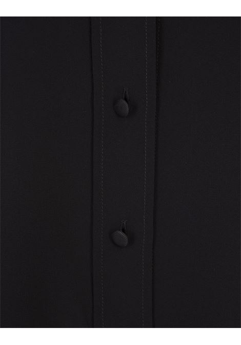 Black Silk Shirt With Foliage Embroidery ETRO | 11720-72181