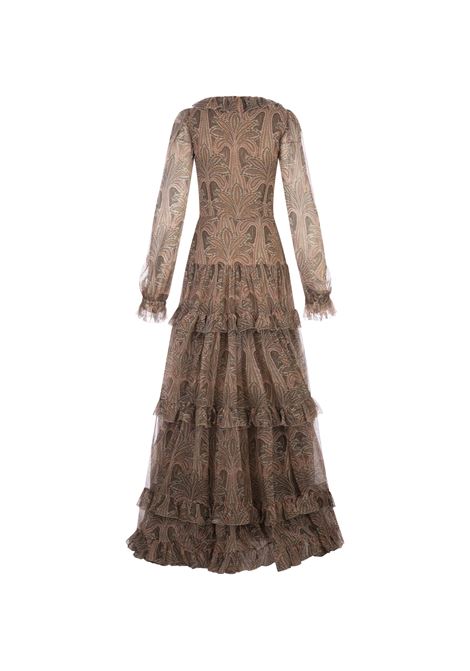 Long Printed Silk Crepon Dress ETRO | 11754-5241990