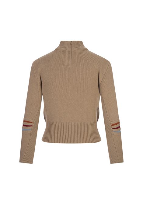 Beige Sweater With Multicoloured Striped Pattern ETRO | 11961-9224800