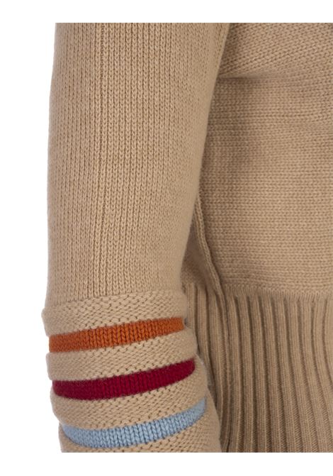 Beige Sweater With Multicoloured Striped Pattern ETRO | 11961-9224800