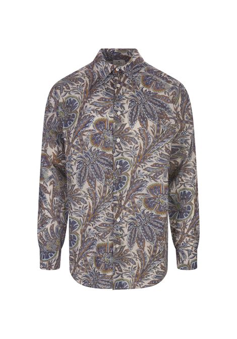 Shirt With Floral Foliage Print ETRO | 12908-5736250