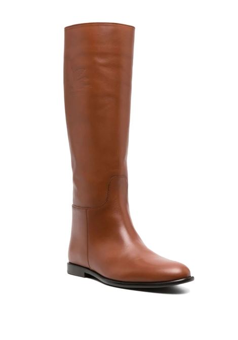 Brown Riding Boots With Logo ETRO | 13867-3076150