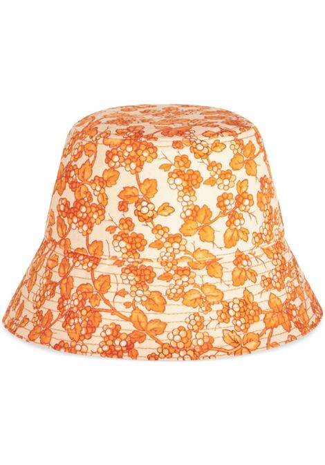 Bucket Hat With Orange Berries Motif ETRO | 14355-5180750
