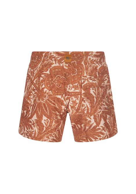 Orange Printed Swimsuit ETRO | 1B351-0116751