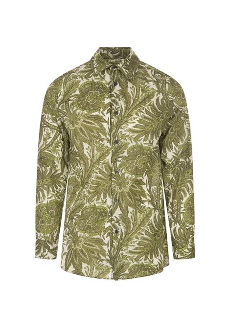 Green Floral Pailsey Print Shirt ETRO | 1K870-5781501