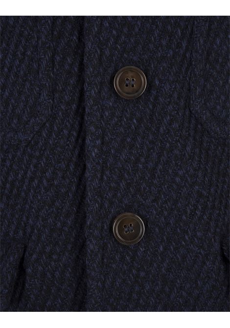 Navy Blue Jacket With Knitted Details ETRO | 1S379-0041200