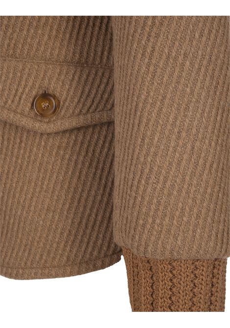 Camel Wool Blend Coat ETRO | 1S379-0047800