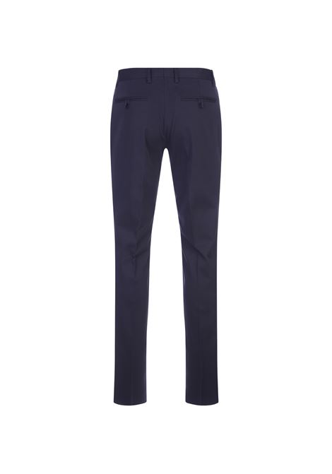 Classic Trousers In Navy Blue Stretch Cotton ETRO | 1W715-0028200
