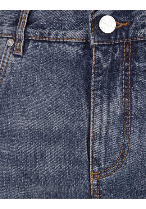 Jeans In Denim Di Cotone Vintage Con Logo ETRO | 1W806-9648250