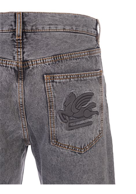 Grey Cotton Denim Jeans With Logo ETRO | 1W806-96512