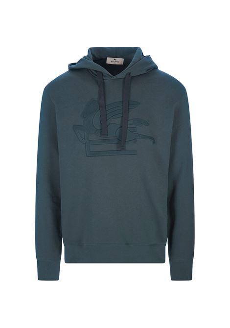 Light Blue Hoodie With Logo ETRO | 1Y526-9291250