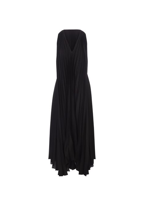 Black Sleeveless Pleated Midi Dress FABIANA FILIPPI | ABD213F1580000H721825
