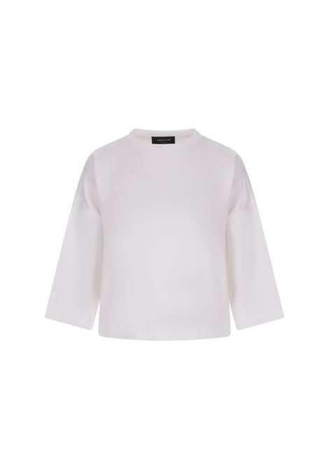 White Sweatshirt With 3/4 Sleeves FABIANA FILIPPI | JED213F1040000D57121