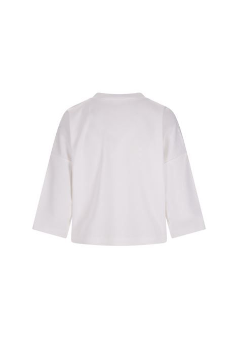 White Sweatshirt With 3/4 Sleeves FABIANA FILIPPI | JED213F1040000D57121