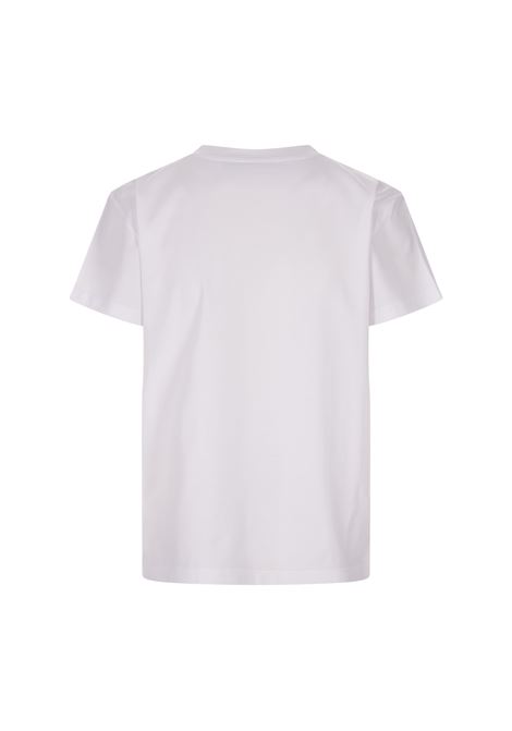 T-Shirt Bianca In Cotone Organico Con Inserto FABIANA FILIPPI | JED213F114000H656VR1