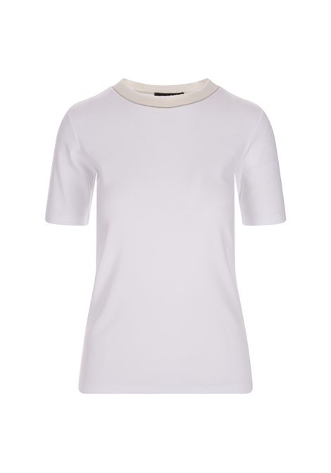 T-Shirt In Jersey Bianco FABIANA FILIPPI | JEDP02F1230000X65121P