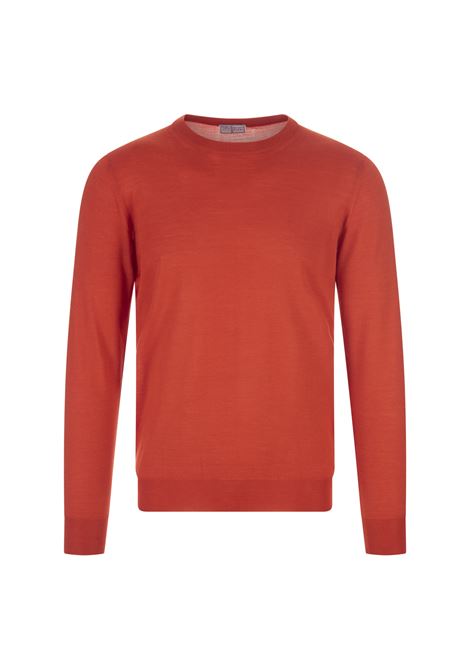 Orange Silk and Cashmere Pullover FEDELI | UE07119-CC15