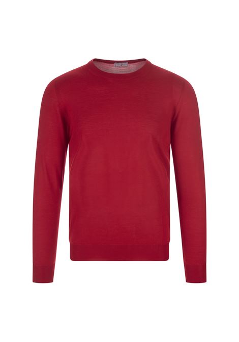 Pullover In Seta e Cashmere Rosso FEDELI | UE07119-CC45