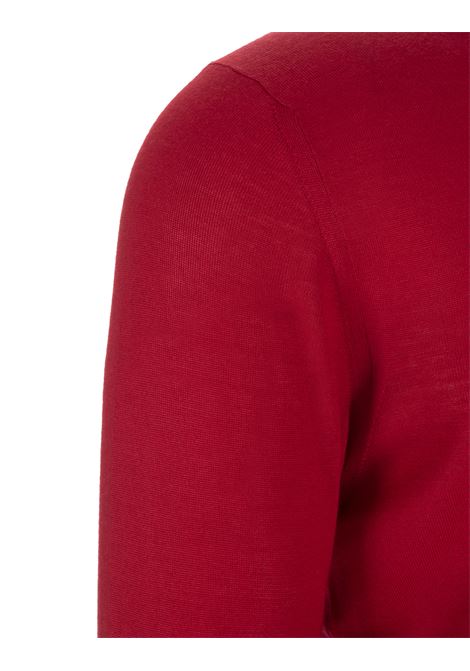 Pullover In Seta e Cashmere Rosso FEDELI | UE07119-CC45