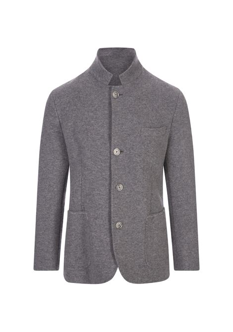 Grey Short Coat With Buttons FEDELI | 003030144