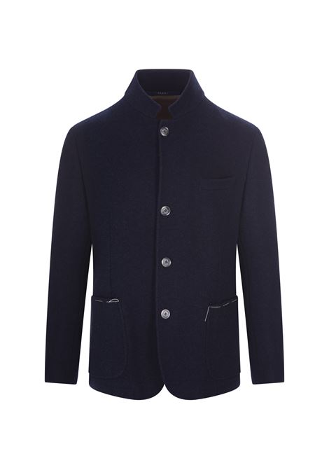 Night Blue Short Coat With Buttons FEDELI | 003030153