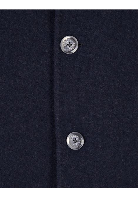 Night Blue Short Coat With Buttons FEDELI | 003030153