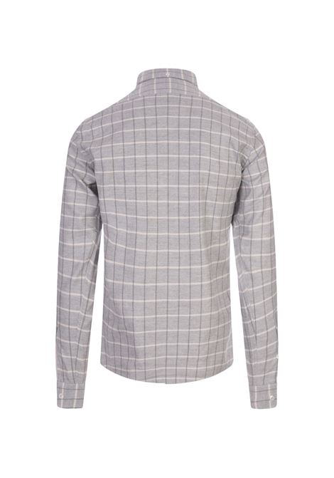 Grey Shirt With Check Pattern FEDELI | UI00525-CC0001