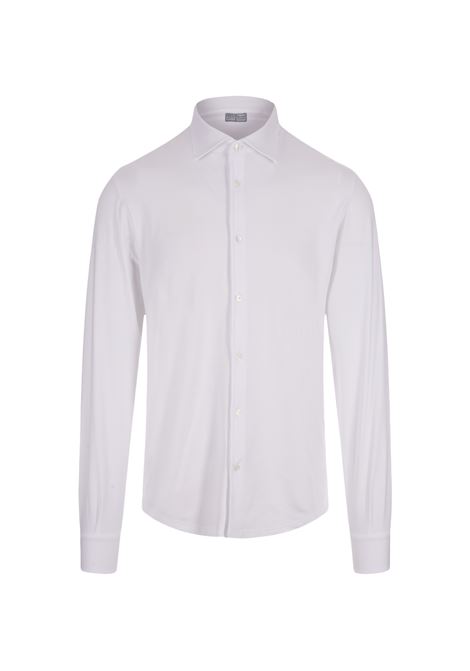 White Stretch Cotton Shirt FEDELI | UI00535-CC1