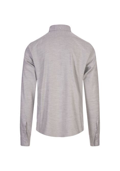 Melange Grey Stretch Cotton Shirt FEDELI | UI00535-CC3