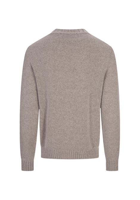 Taupe Wool and Cashmere Pullover FEDELI | UI06235-CC2