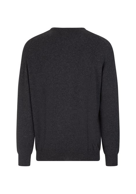 Anthracite Cashmere Round-Neck Pullover FEDELI | UI07001-CCANTRACITE