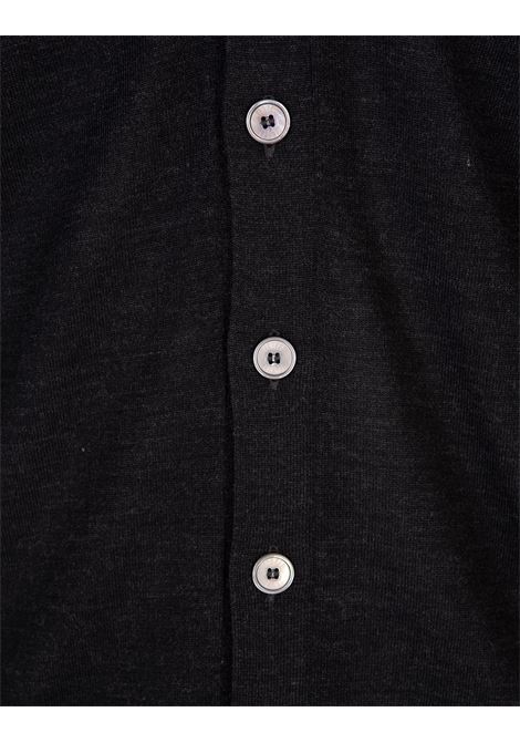 Black Virgin Wool Cardigan With V-Neckline FEDELI | UI07014-CC2