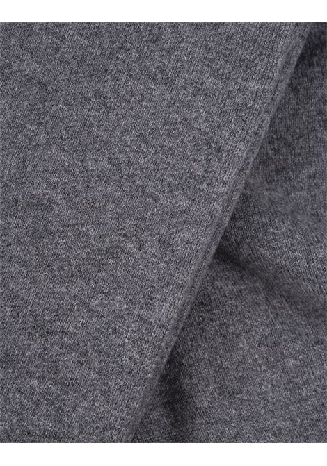 Grey Ribbed Cashmere Scarf FEDELI | 074015