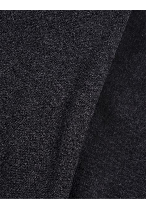 Black Ribbed Cashmere Scarf FEDELI | 074016