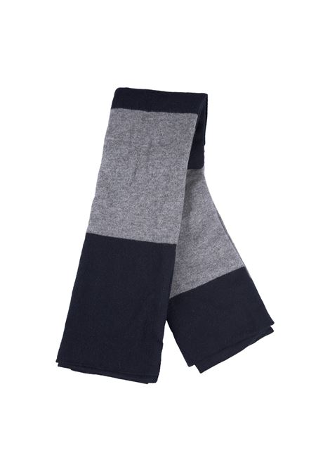 Blue and Grey Cashmere Scarf FEDELI | 075030014