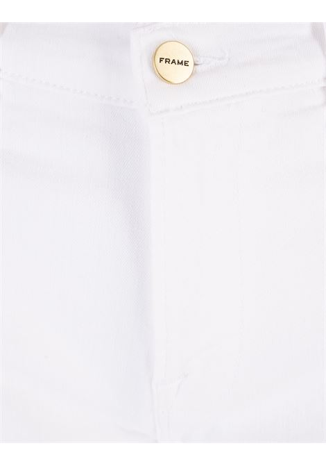 White Le High Straight Jeans FRAME | LHST790BLANC