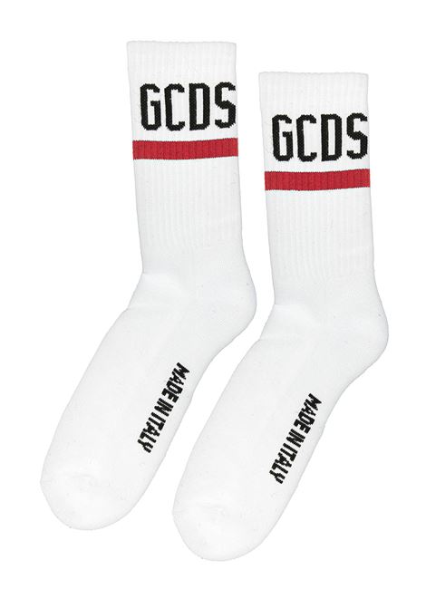 White and Red Socks with Logo GCDS | CC94M01002401