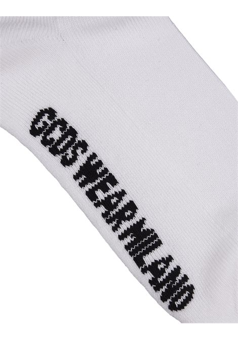 White Socks with Logo and Stripes GCDS | CC94M01010001