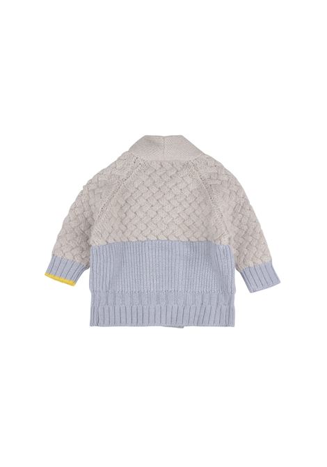 Sky Blue and Grey Double-Breasted Cardigan GENSAMI | CAR01-B-GENS104