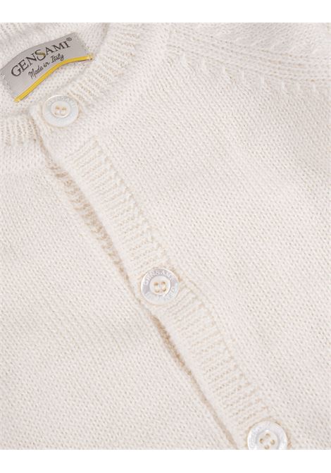 Milk White Knit Cardigan GENSAMI | CAR01-BBIANCO LATTE