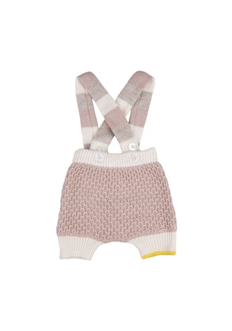 Cameo Pink Dungarees With Striped Suspenders GENSAMI | PT02-B-APEROSA CAMEO