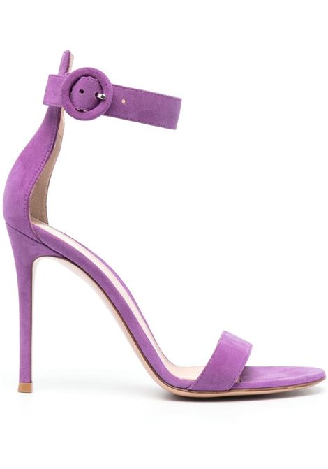 Portofino 105 Sandal in Purple Suede GIANVITO ROSSI | G61096.15RICCAMFREE