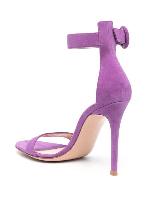 Portofino 105 Sandal in Purple Suede GIANVITO ROSSI | G61096.15RICCAMFREE