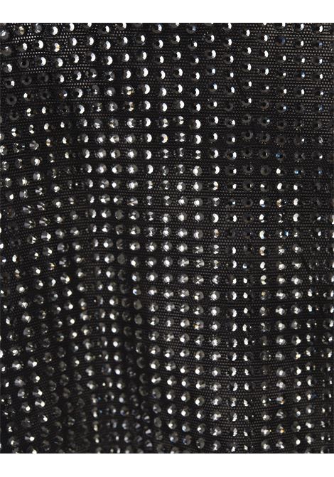 Black Crop Top With Crystals GIUSEPPE DI MORABITO | 191TO-C-21210