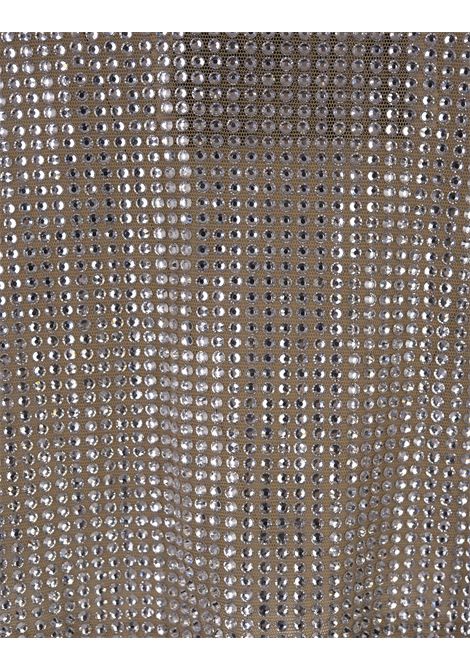 Silver Crop Top With Crystals GIUSEPPE DI MORABITO | 191TO-C-21211