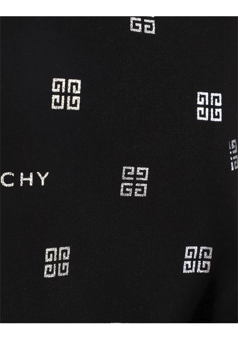 Black Leggings with All-Over GIVENCHY 4G Print GIVENCHY KIDS | H0417709B